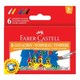 Темперни бои Faber Castell 6 цвята